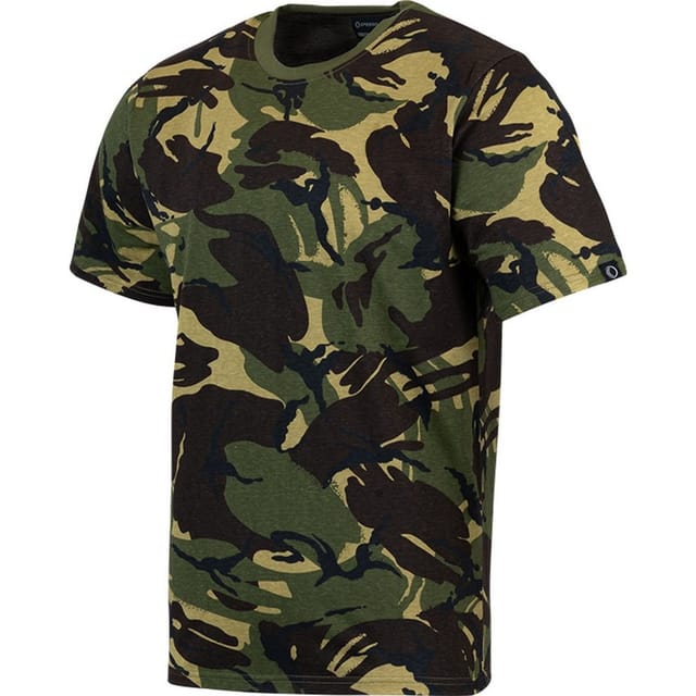 Speero Speero Men's Camo Cotton T-Shirt in Dark Green - 3