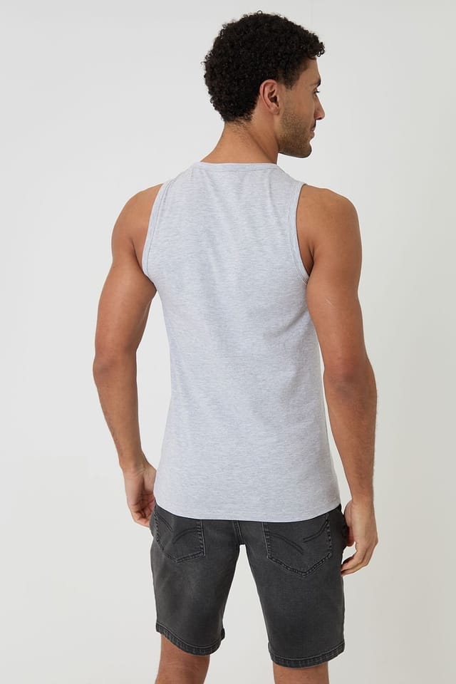 Threadbare Threadbare Men's 3-Pack Cotton Crew Neck Vests - 2