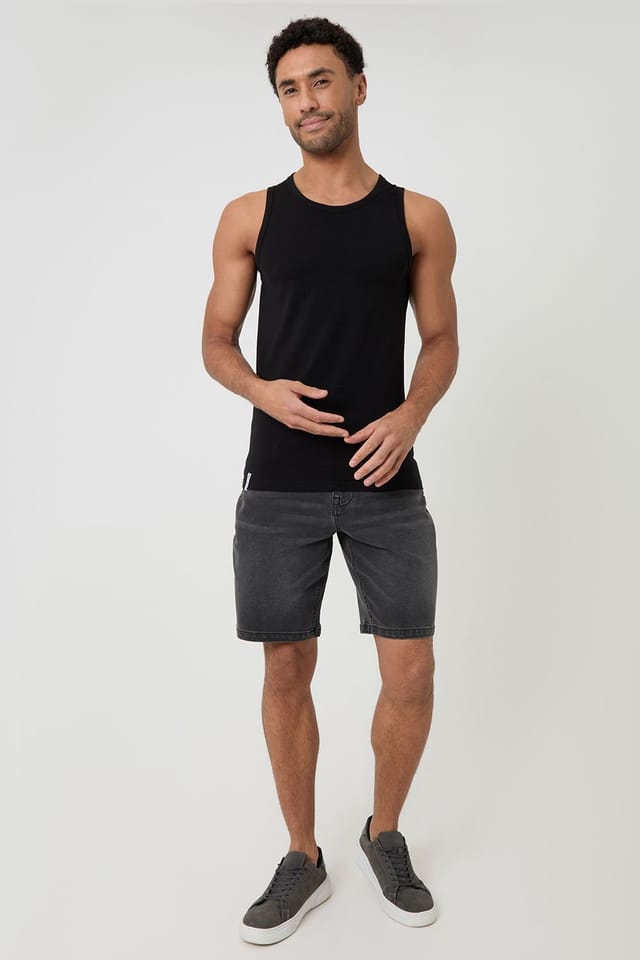 Threadbare Threadbare Men's 3-Pack Cotton Crew Neck Vests - 3