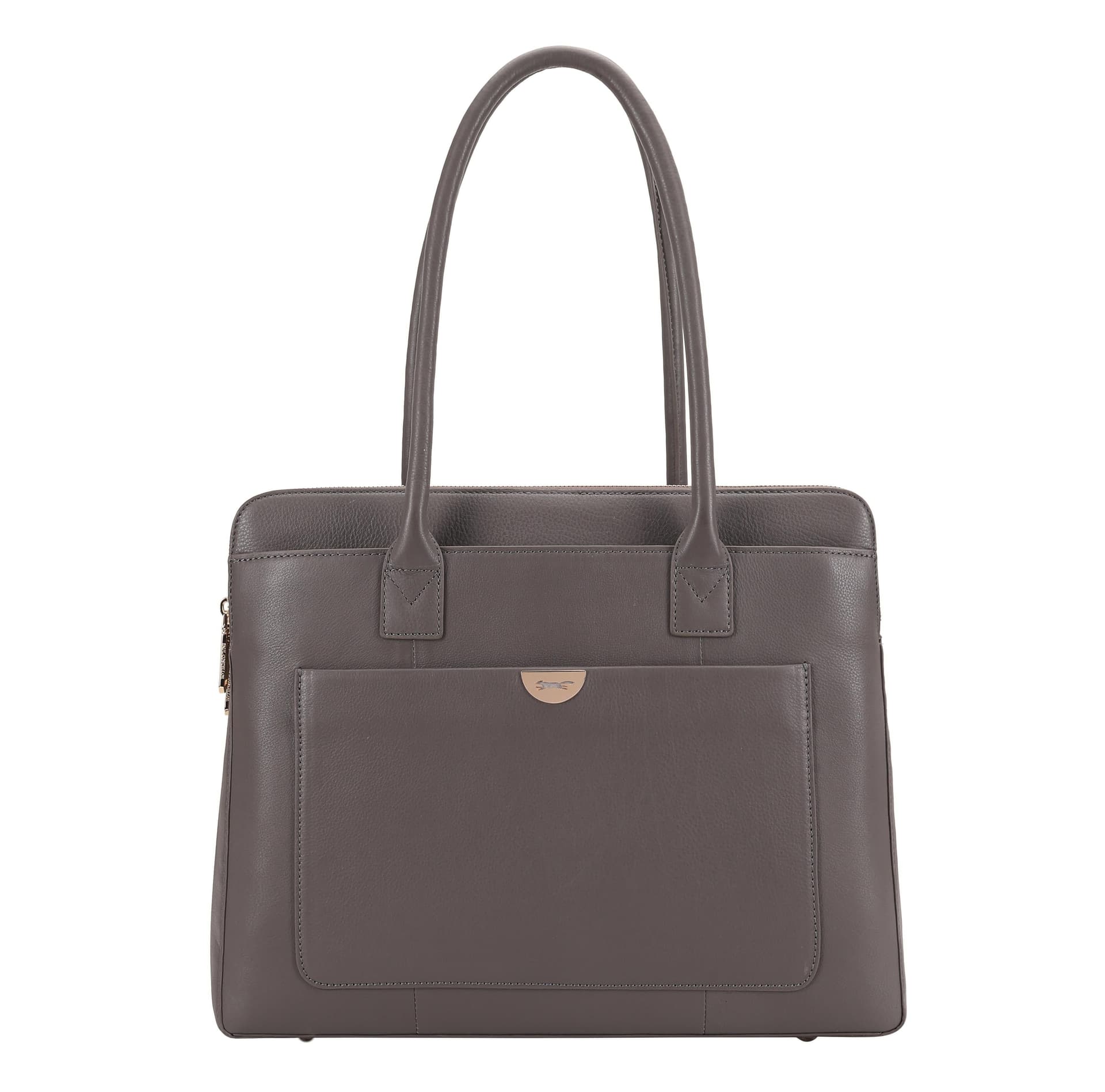 Paul Costelloe Paul Costelloe Women's Lorca Leather Shoulder Bag in Grey