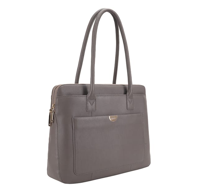 Paul Costelloe Paul Costelloe Women's Lorca Leather Shoulder Bag in Grey - 2
