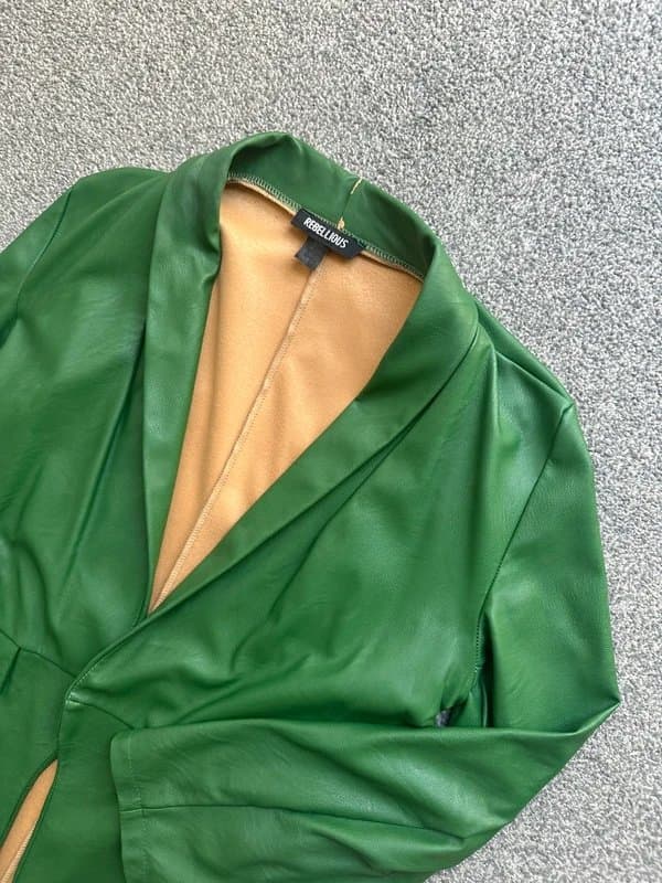 ASOS Green leather jacket