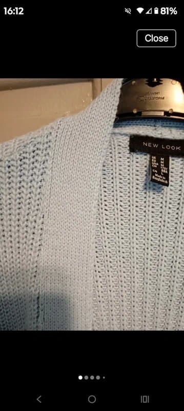 New Look Baby blue cardigan