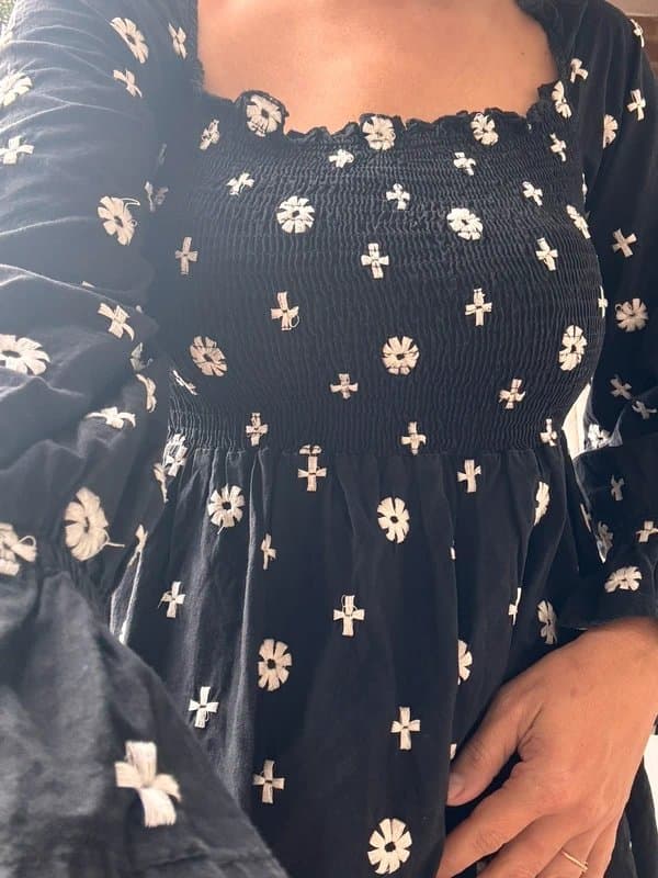 Never Fully Dressed Never Fully dressed midi dress with embroidery size 8/10uk