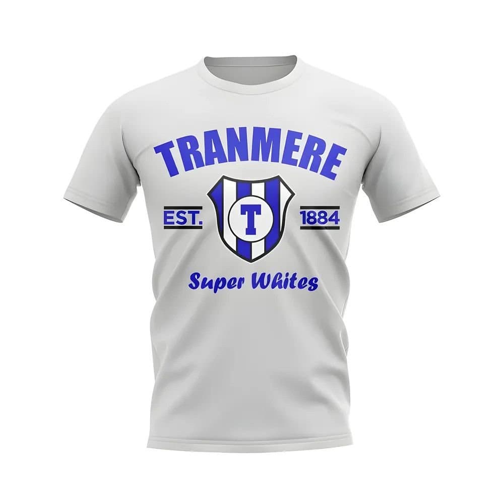 Tranmere Tranmere Men's Personalised Established Football T-Shirt in White