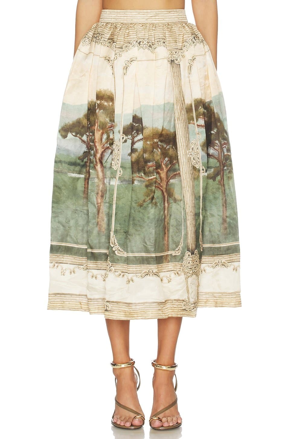 revolve Tangelo Paraiso Midi Skirt