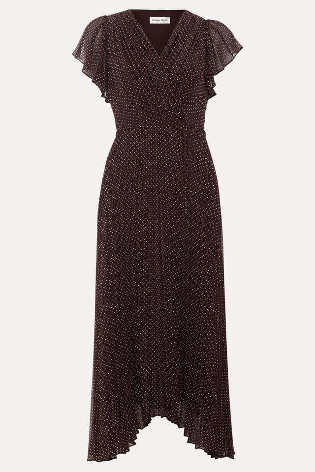 Phase Eight Phase Eight Women's Petite Louisa Midi Dress in Chocolate - 2