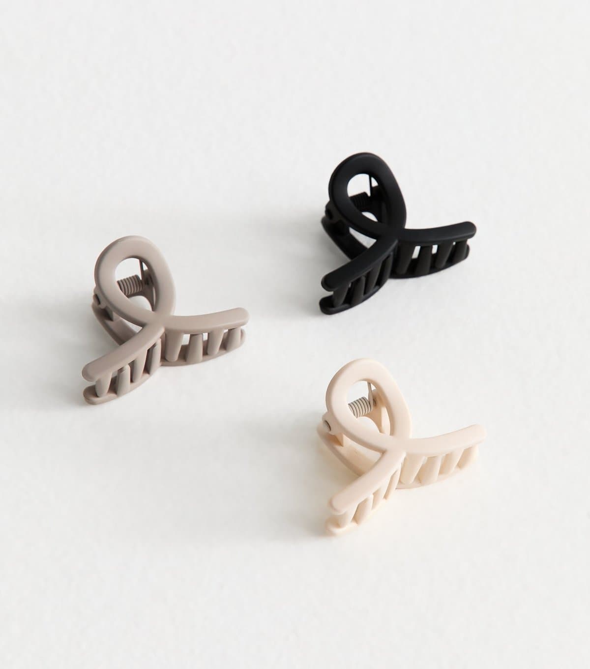 New Look Pack Of 3 Multicoloured Mini Claw Clips New Look