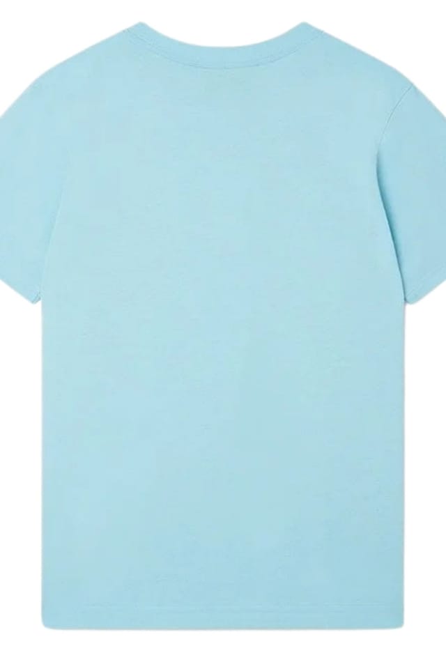 Casablanca Casablanca Men's Tennis Club Icon Short Sleeve Crew T-shirt in Duck Egg Blue - 2