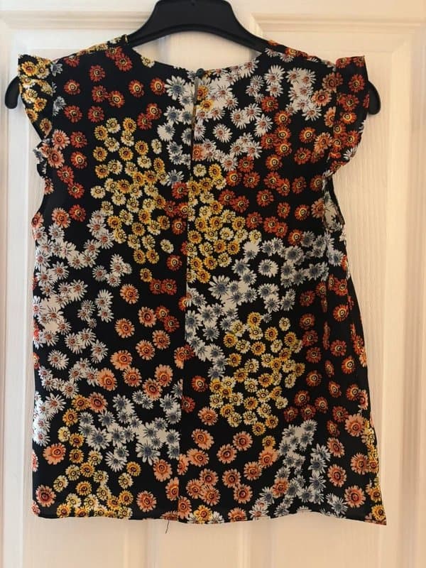 Never Fully Dressed Floral patterned Never Fully Dressed top, size 10