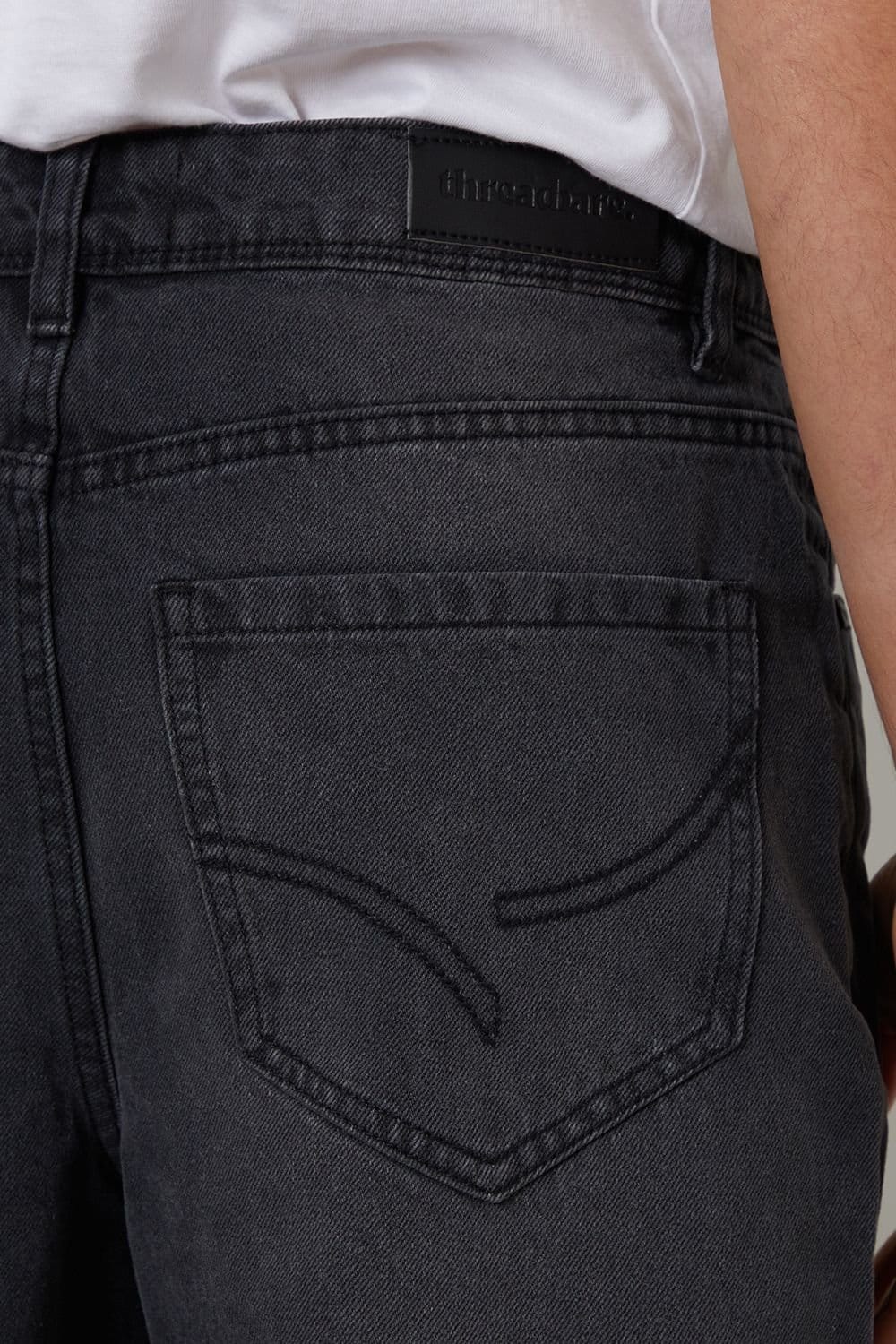 Threadbare Threadbare Men's Loose Fit Jeans in Grey - 4