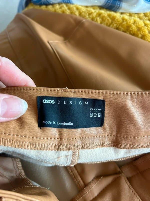 ASOS Design Faux Leather Pencil Skirt BNWOT