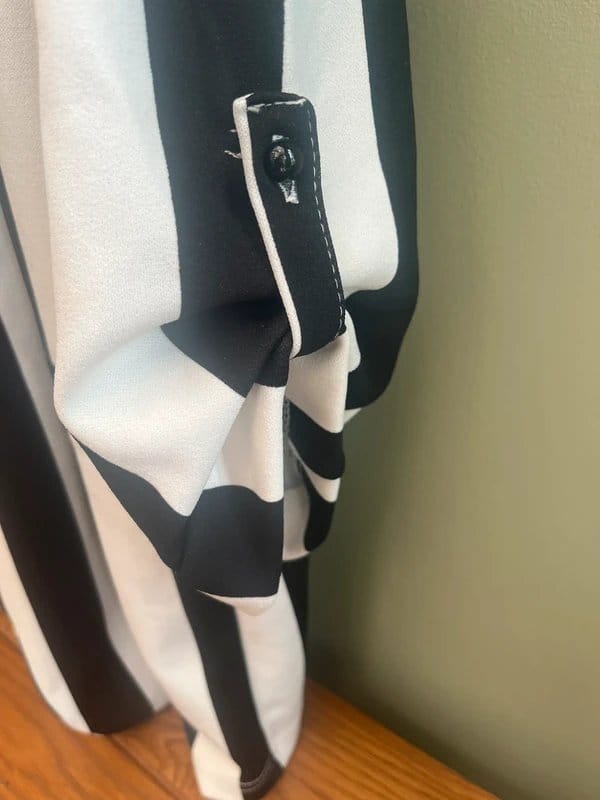 New Look Black and White Stripe Jacket Size 14