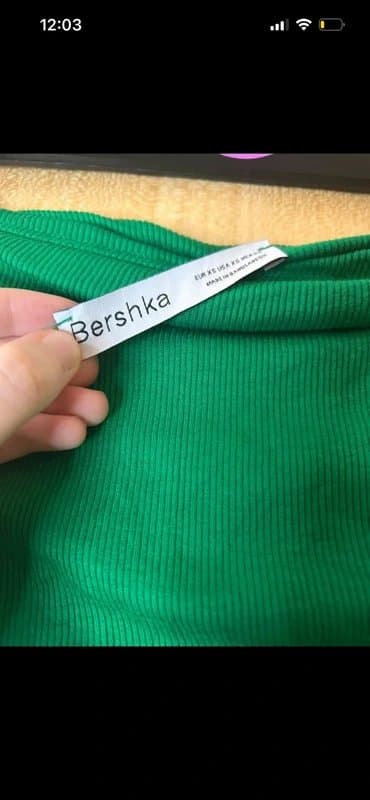 Bershka Bershka Green Bandeau Dress - Size XS
