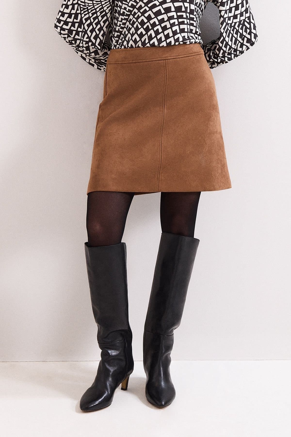 Phase Eight Phase Eight Women's Felisity Mini Skirt in Brown