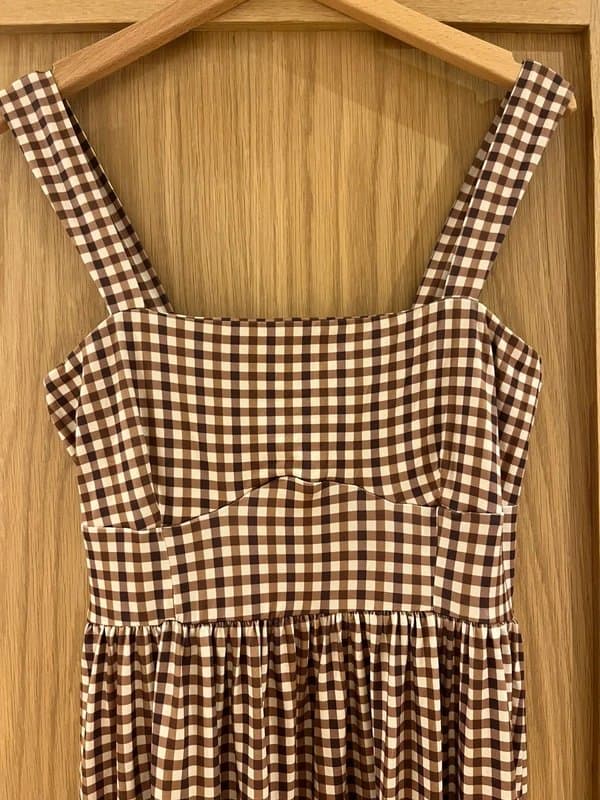 ASOS ASOS Design brown gingham summer dress
