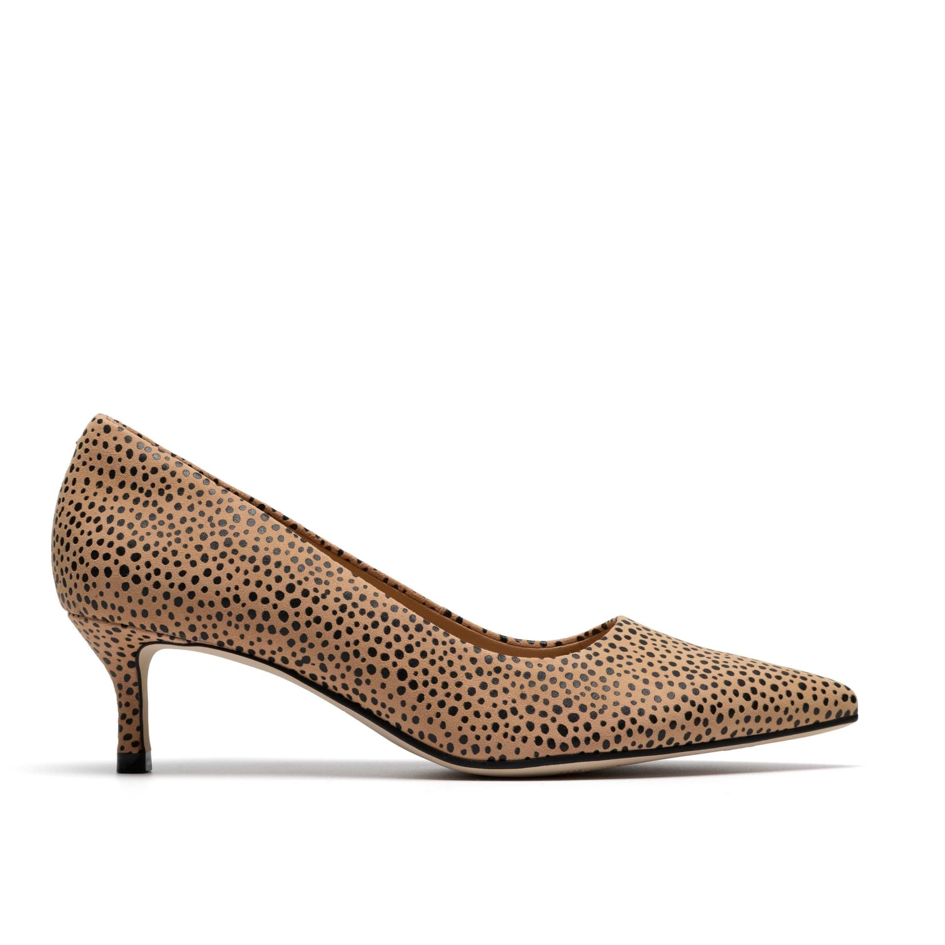 Clarks Clarks Women's Zarey Court Animal Print Court Shoes, Heels in Brown