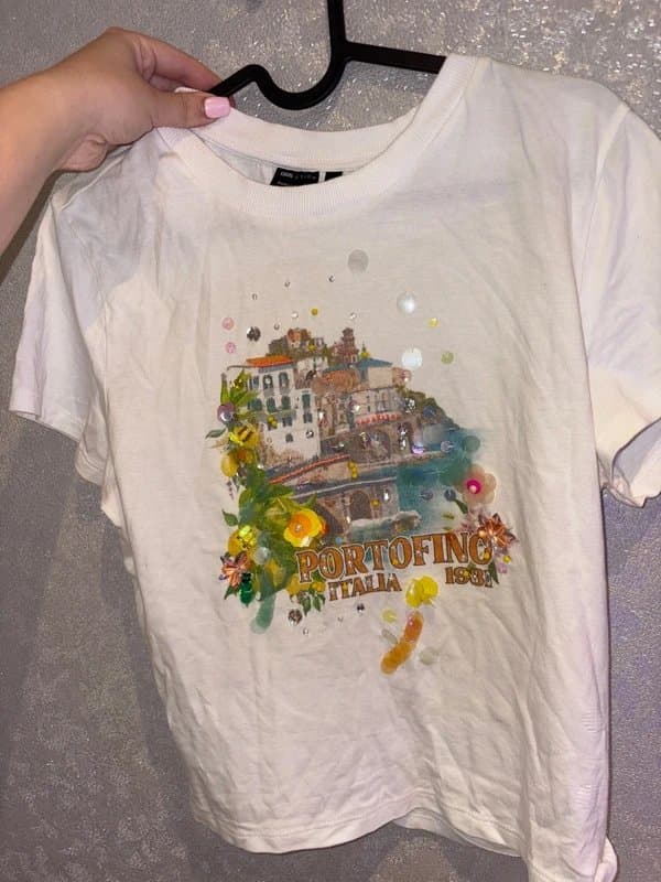 ASOS Design Sequinned baby tee