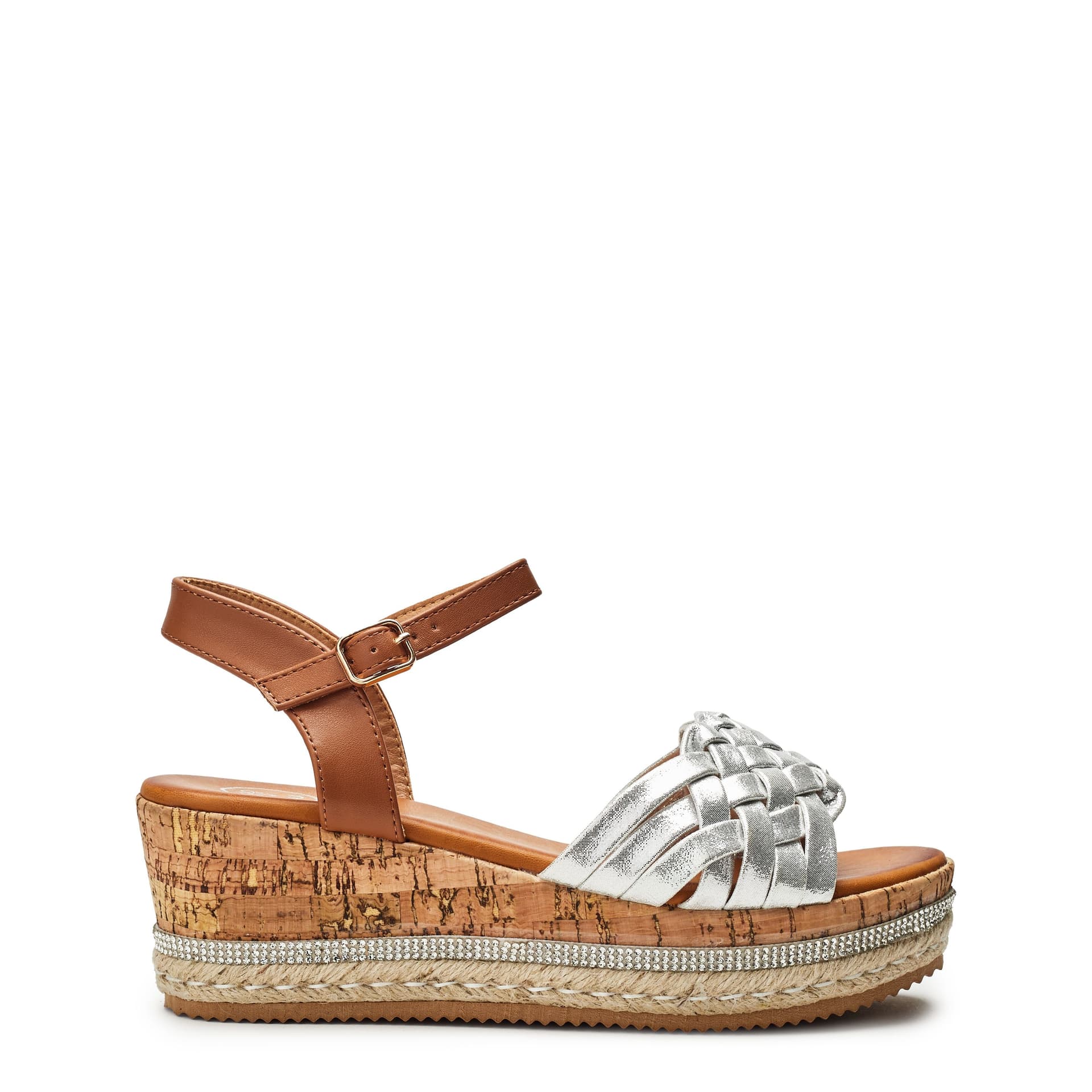 b.soleful b.soleful Women's 'Sonal' Porvair Sandals in Silver