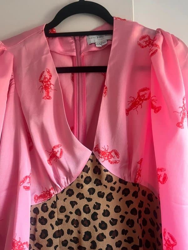 Never Fully Dressed Lobster and leopard print dress
