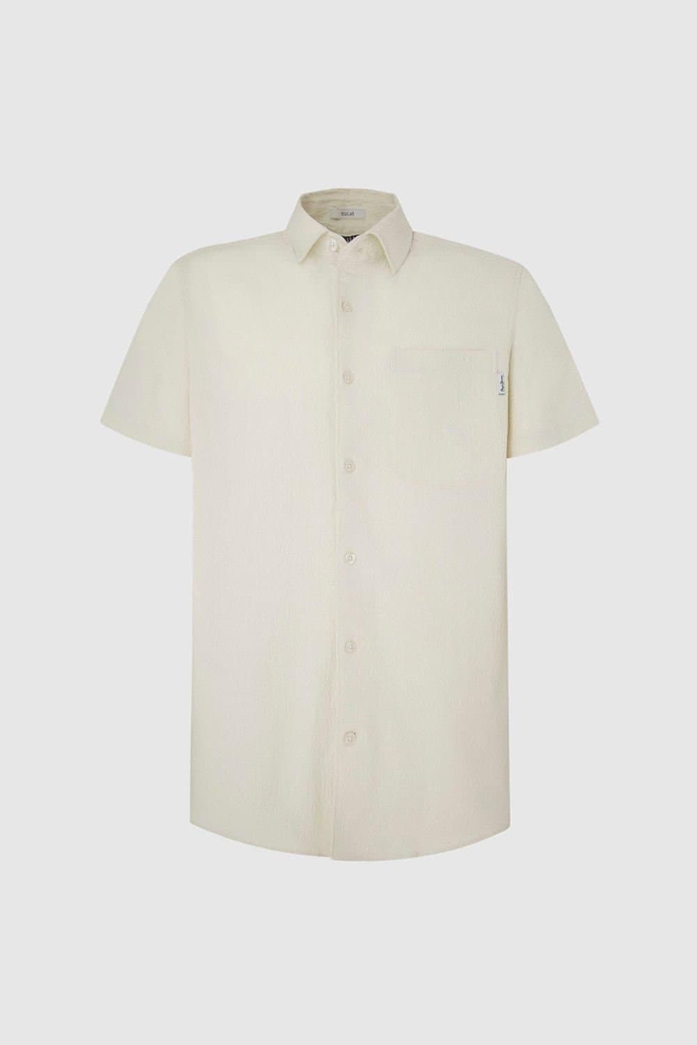 Pepe Jeans Pepe Jeans Men's Cotton Pes Seersucker Stone