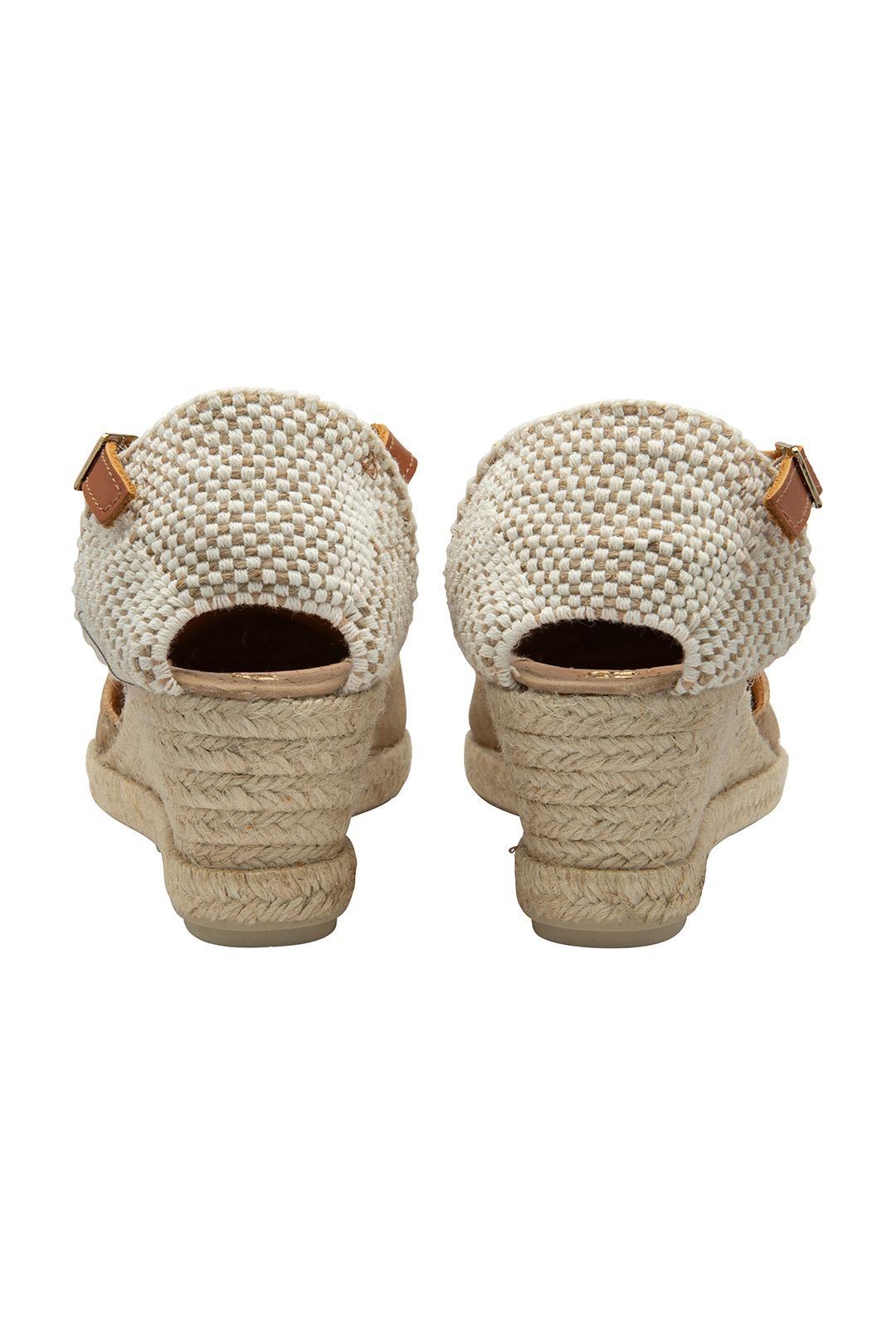 Ravel Ravel Women's 'Rhea' Suede Wedge Espadrille Sandals in Beige - 3