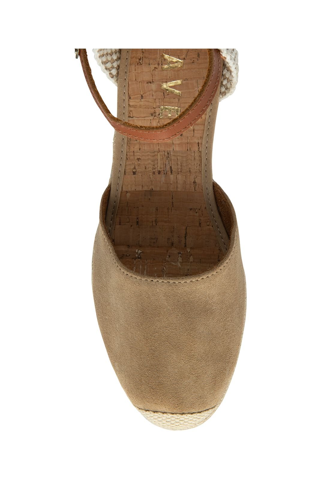 Ravel Ravel Women's 'Rhea' Suede Wedge Espadrille Sandals in Beige - 4