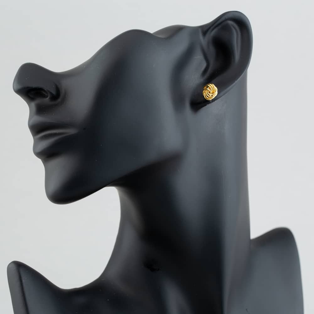 T.H.Baker T.H.Baker Women's 9ct Gold Mini Rose Wire Stud Earrings 1.55.2219 - 2