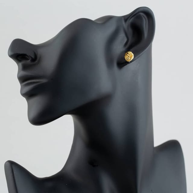 T.H.Baker T.H.Baker Women's 9ct Gold Mini Rose Wire Stud Earrings 1.55.2219 - 2
