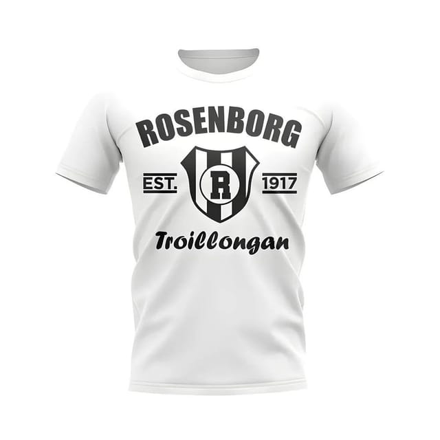 Rosenborg Rosenborg Men's Personalised Established Football T-Shirt in White - 2