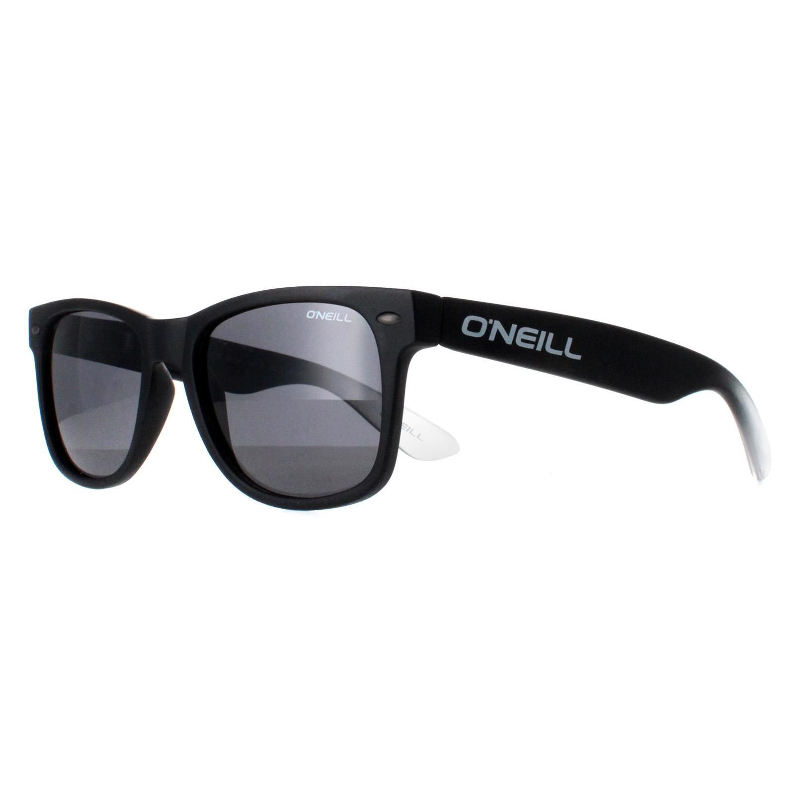 ONeill O'Neill Women's Rectangle Matte Black Dark Grey Polarized Sanya - 2