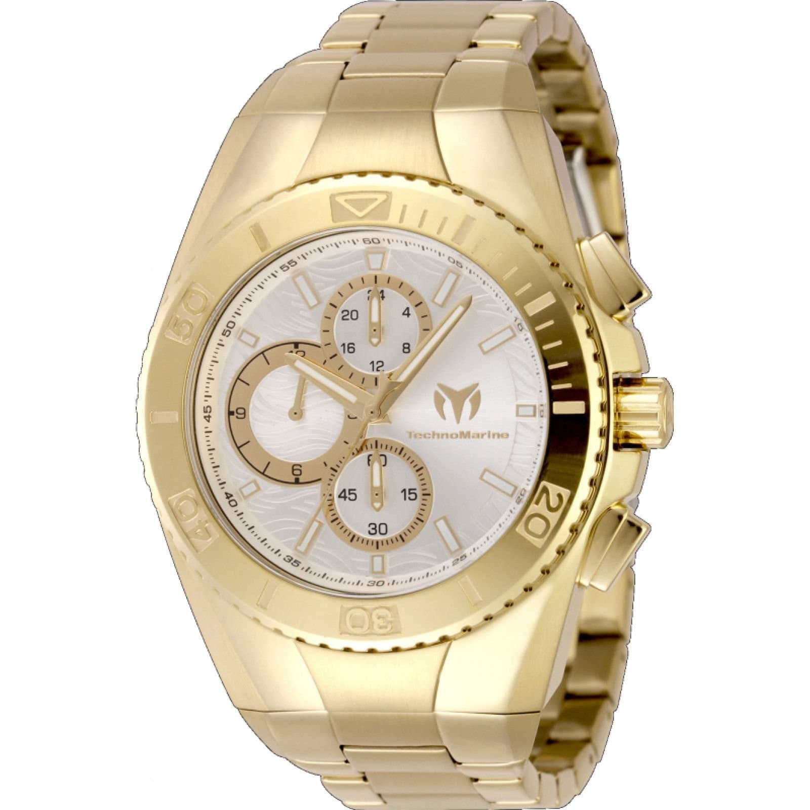 TechnoMarine TechnoMarine Men's TM-224022 Manta Ocean 45mm Quartz Watch in Gold