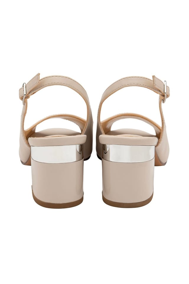 Lotus Lotus Women's 'Evelyn' Peep-Toe Shoes in Nude - 3