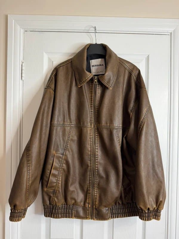 Bershka Bershka Brown Leather jacket