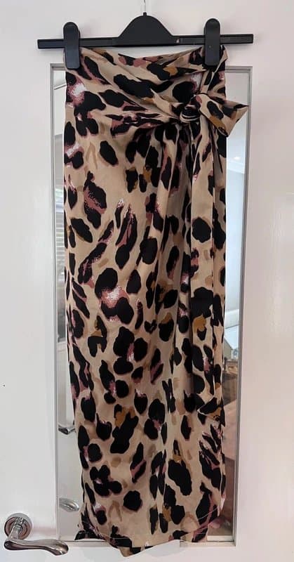 Never Fully Dressed Never Fully Dressed Leopard Print Wrap Skirt