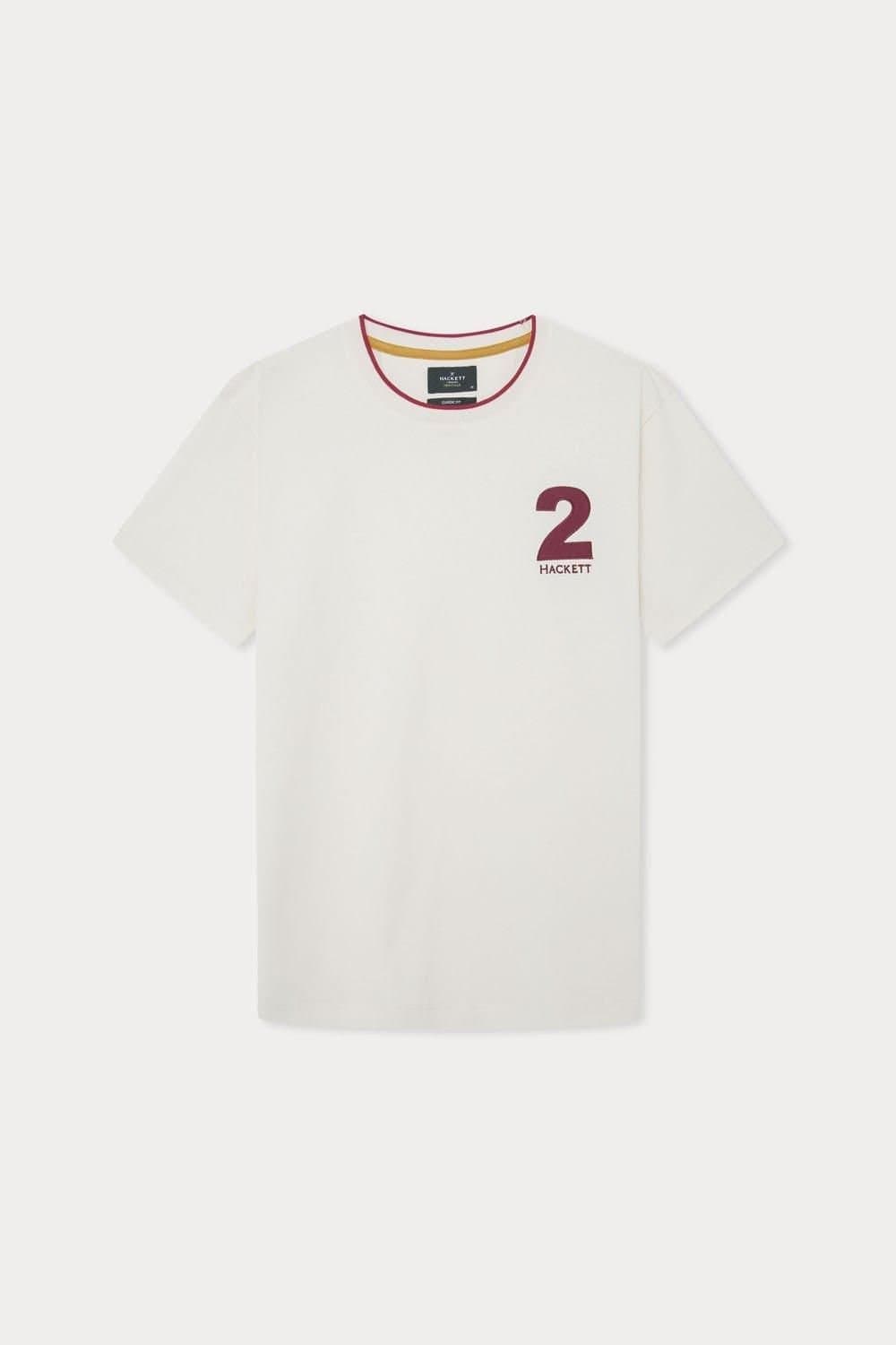 Hackett Hackett White Cotton Short Sleeve T-Shirt