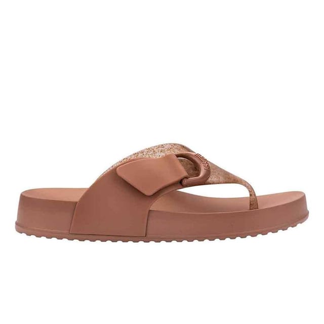 Melissa Shoes Melissa Shoes Women's Cozy Thong Sandals in Brown - 2
