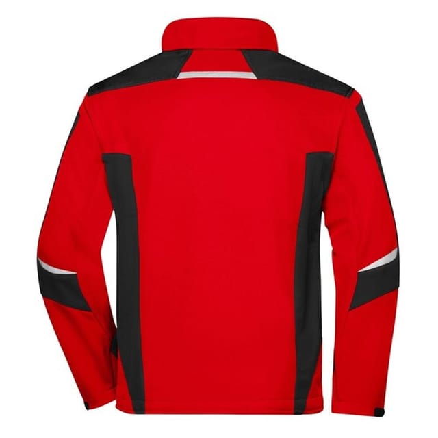 James and Nicholson James and Nicholson Men's Strong Soft Shell Jacket in Red - 2