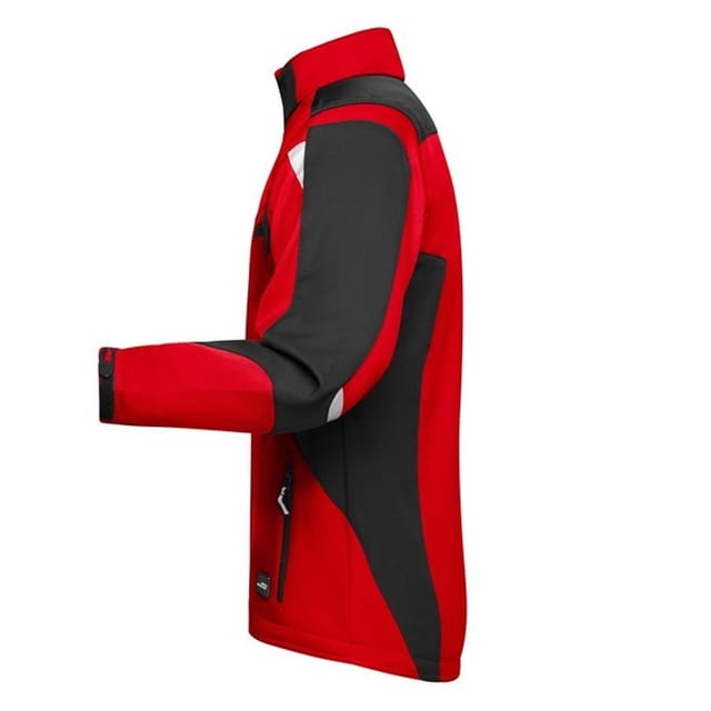 James and Nicholson James and Nicholson Men's Strong Soft Shell Jacket in Red - 3