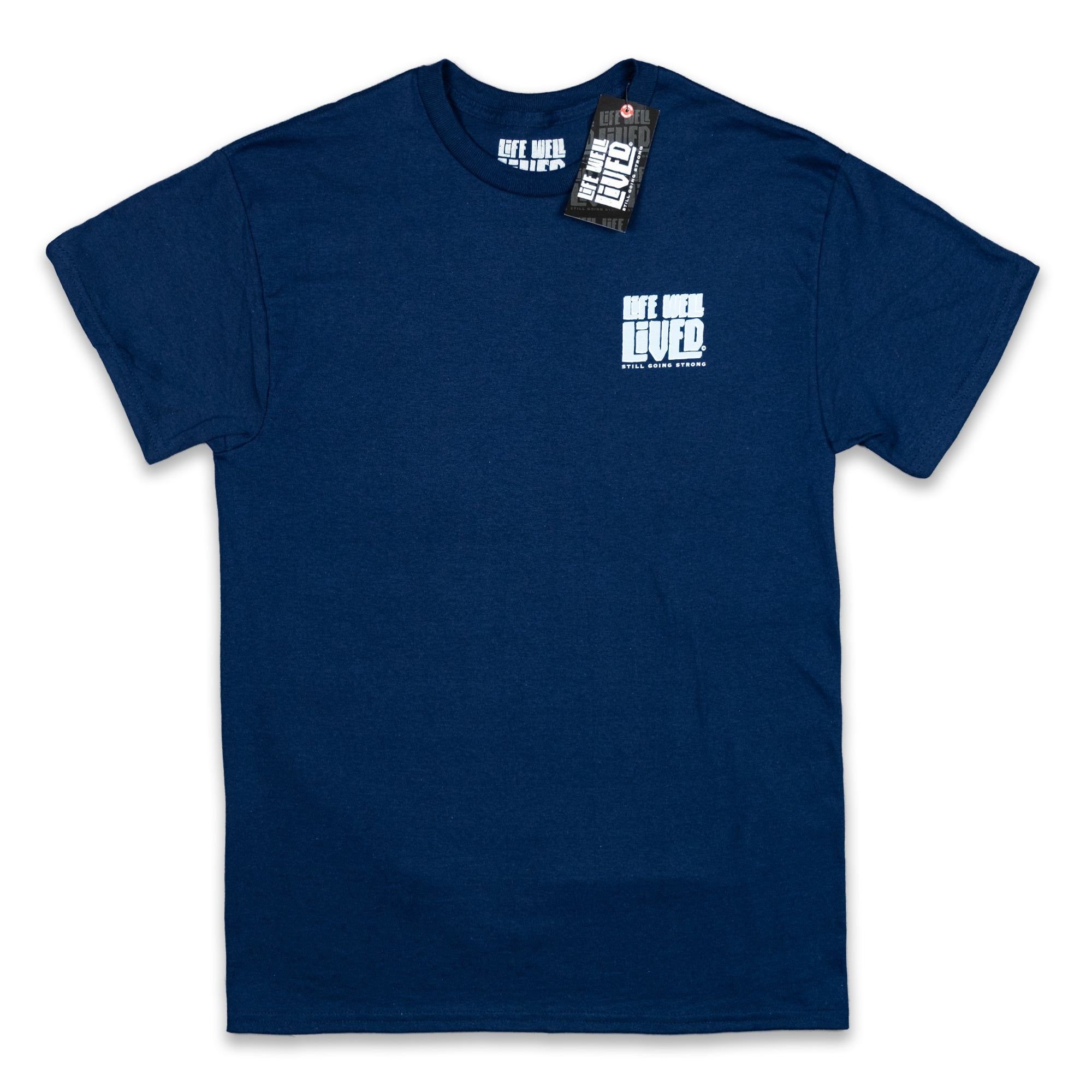 Life Well Lived Life Well Lived Men's In Tents Therapy T-Shirt in Navy - 3