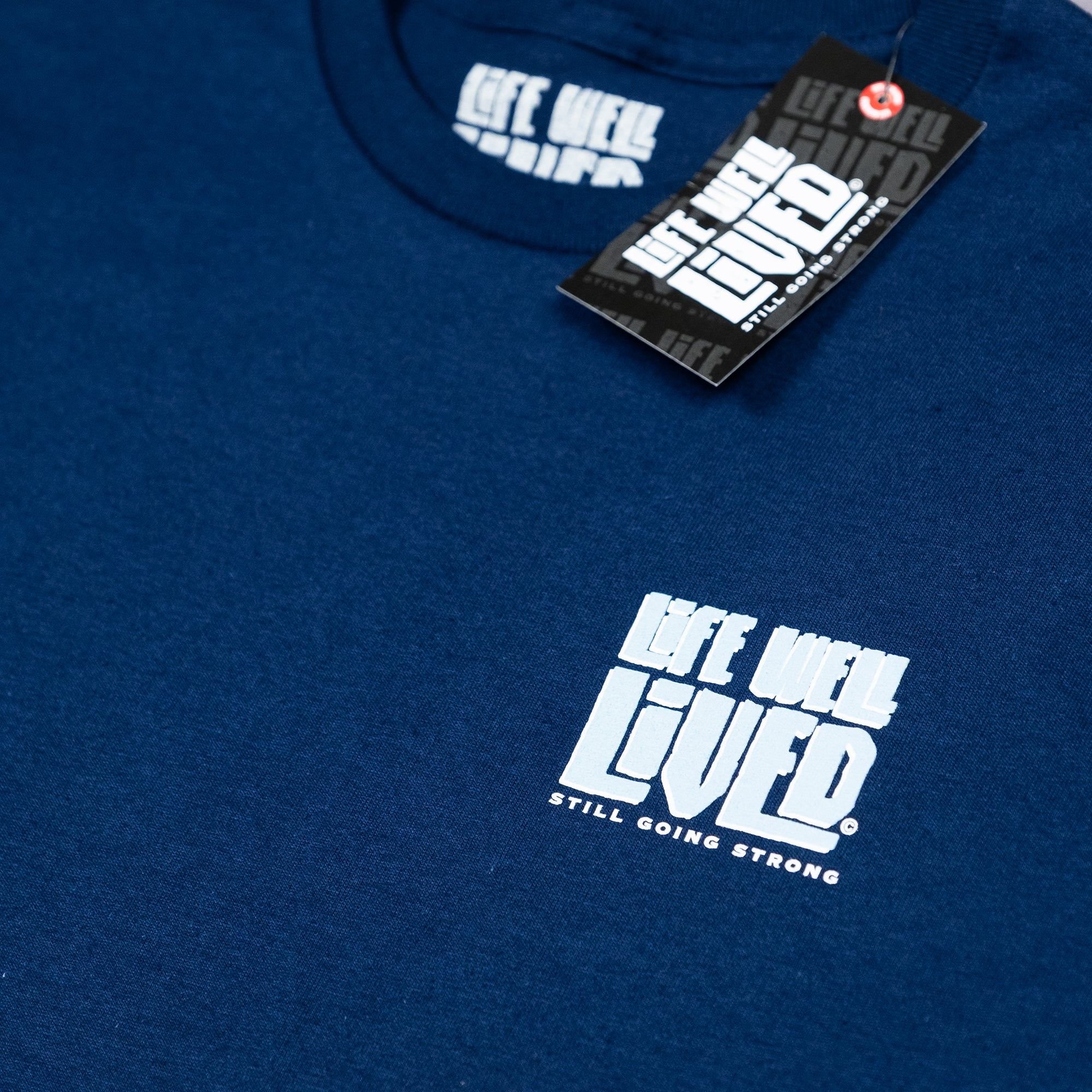 Life Well Lived Life Well Lived Men's In Tents Therapy T-Shirt in Navy - 4