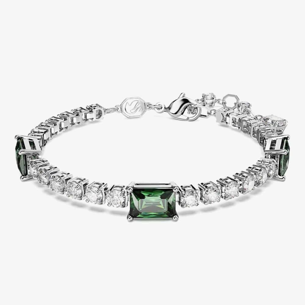 Swarovski Swarovski Green Crystal Tennis Bracelet for Women