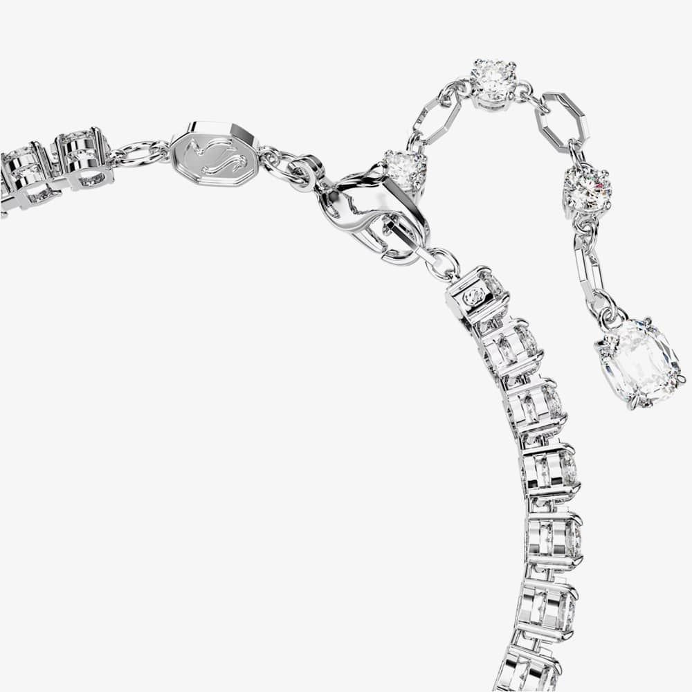 Swarovski Swarovski Women's Matrix Green Mixed Cuts Tennis Rhodium Plated Bracelet 5666422 (M) - 4