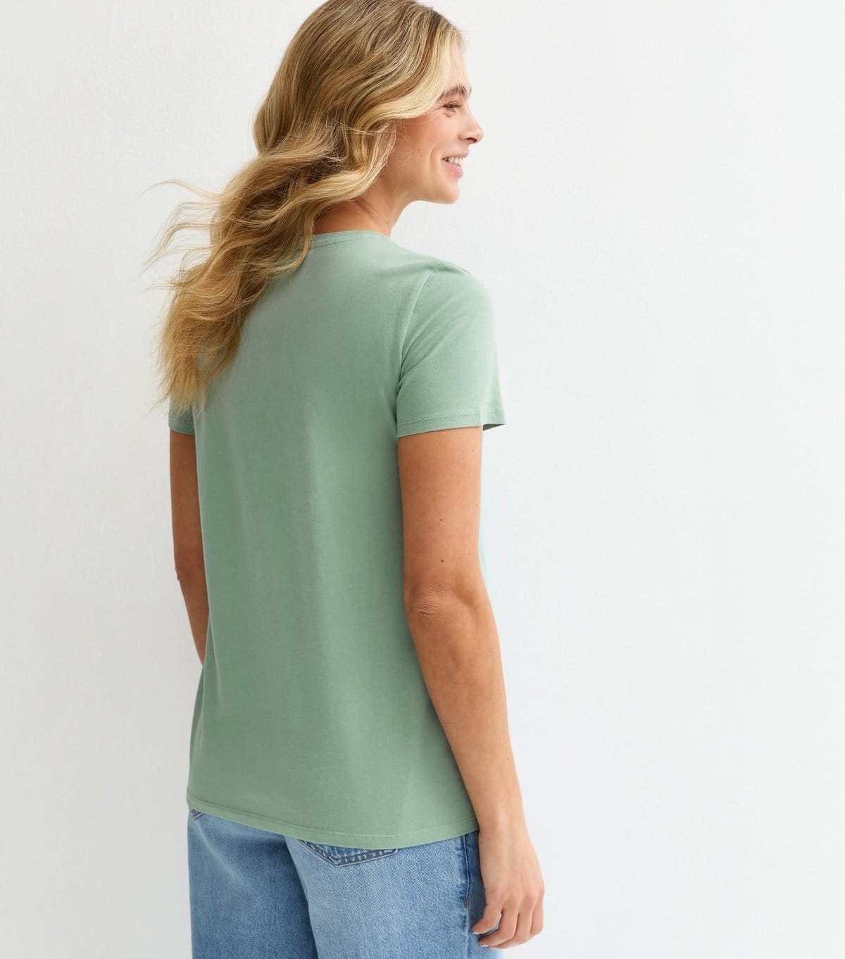 New Look Women's Maternity Turquoise Crew Neck T-Shirt New Look - 4