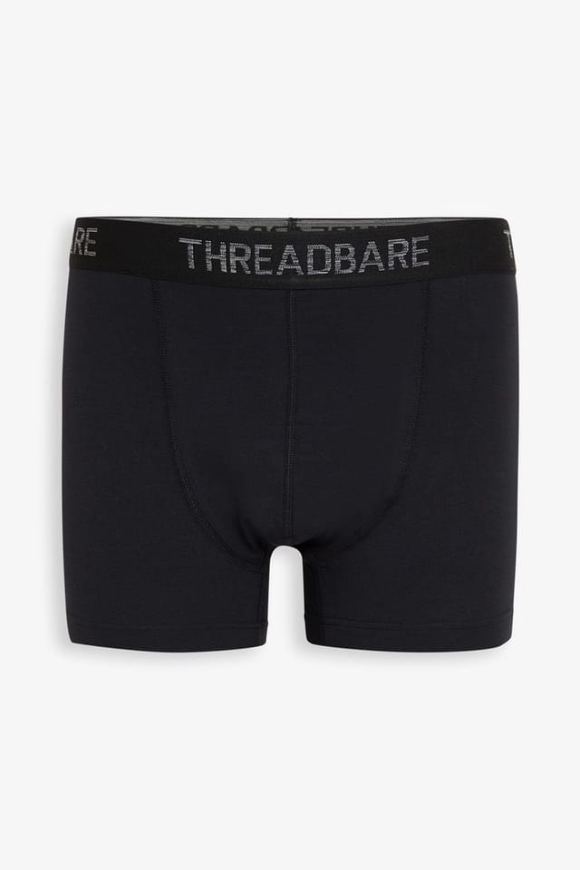 Threadbare Threadbare Men's 7-Pack Hipster Fit Boxer Shorts in Black - 2