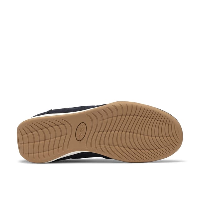 Clarks Clarks Men's Upton Lace Navy Suede Trainers, Lace Up in Blue - 3