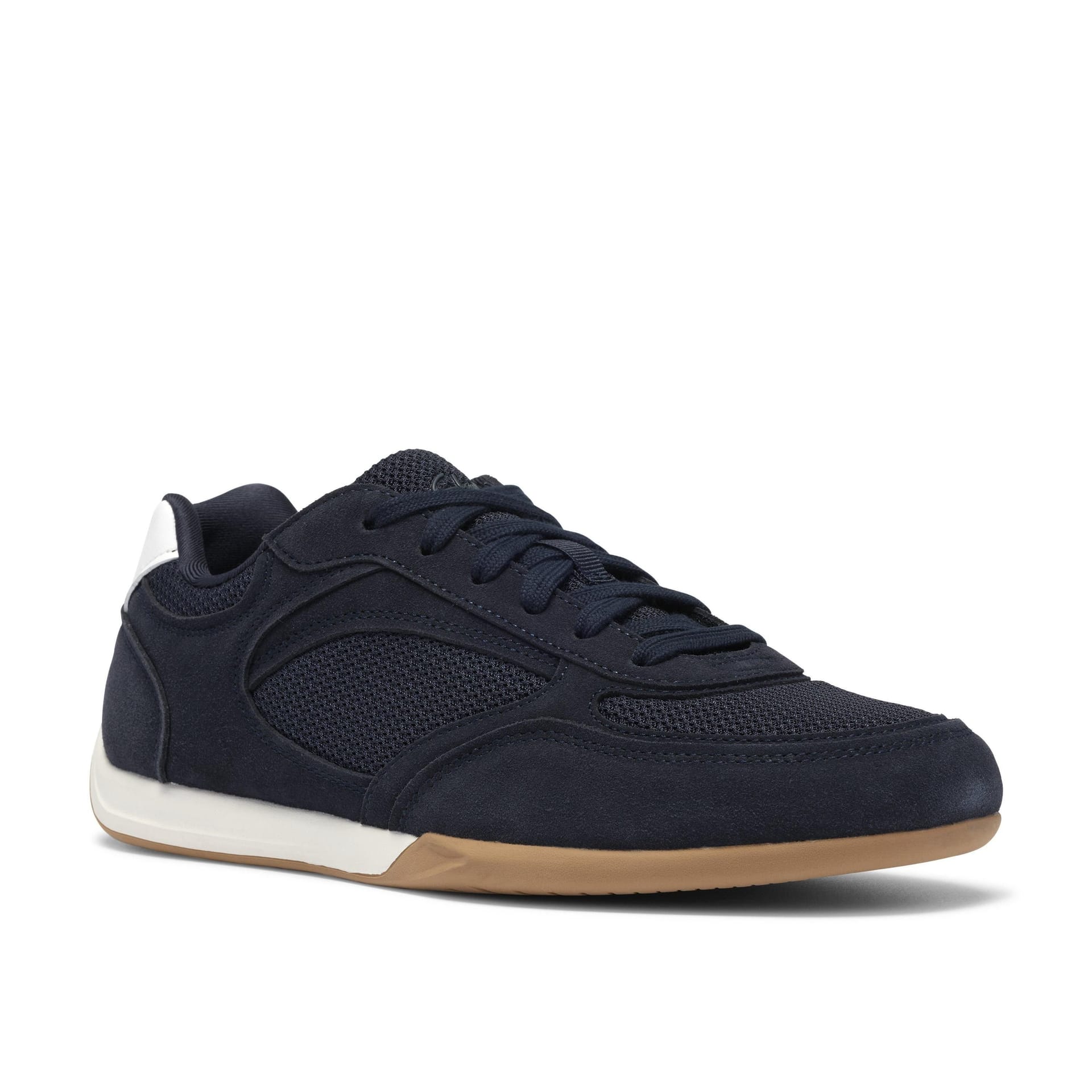 Clarks Clarks Men's Upton Lace Navy Suede Trainers, Lace Up in Blue - 4