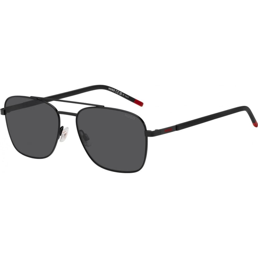 HUGO HUGO Men's HG-1269-S-003 Square/Rectangle Sunglasses in Black - 1
