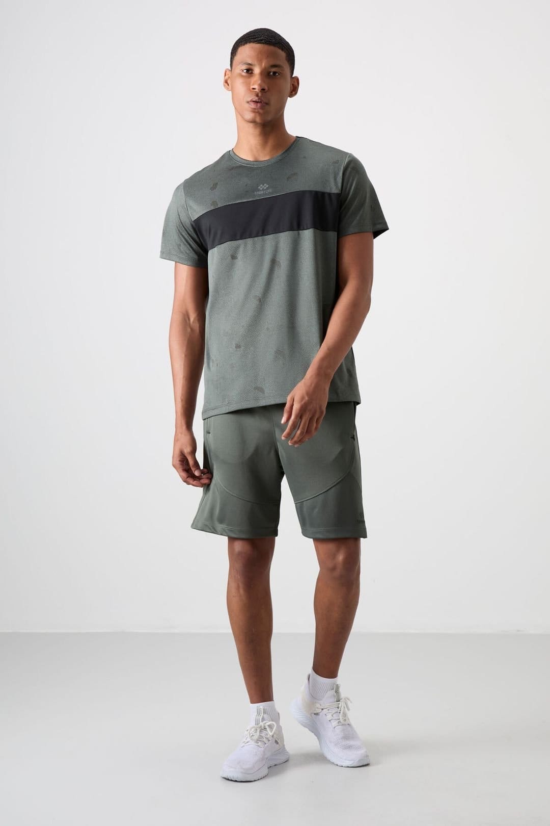 Tommy Life Tommy Life Men's Polyester Sweat Shorts in Grey - 1