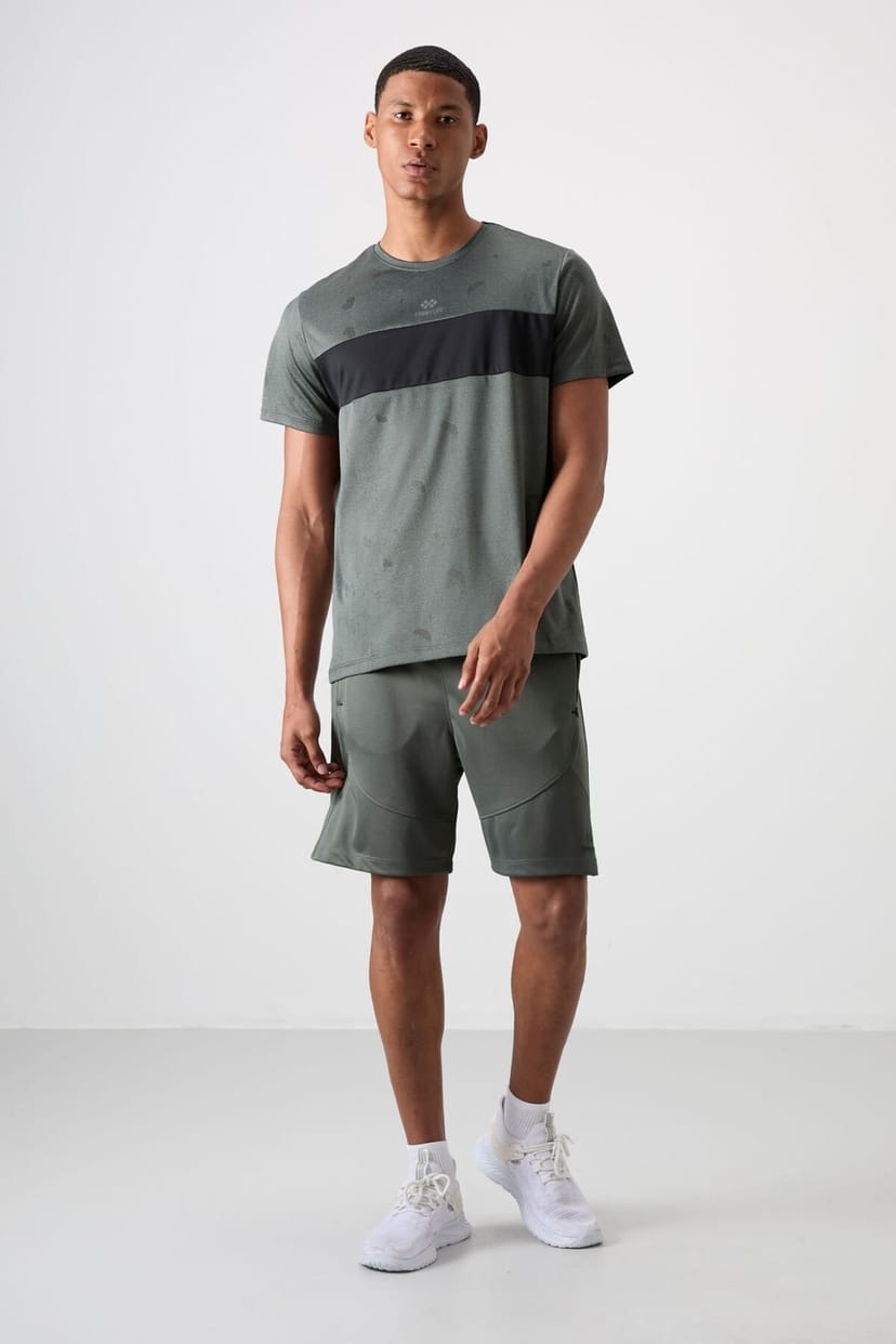 Tommy Life Tommy Life Men's Polyester Sweat Shorts in Grey - 1